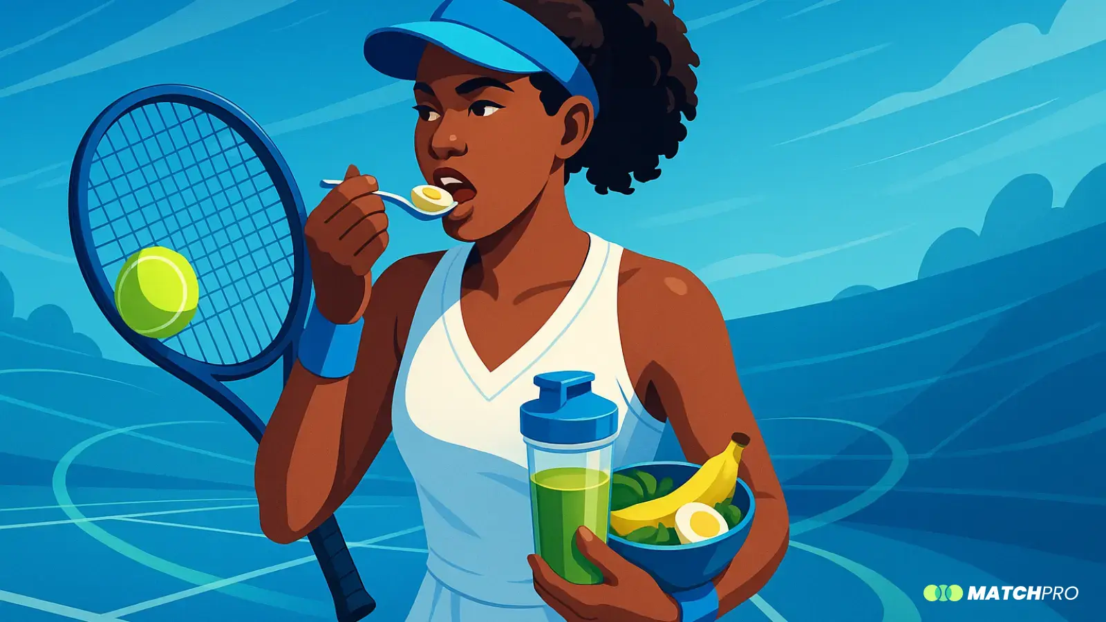 Nutrición post-entrenamiento para tenistas