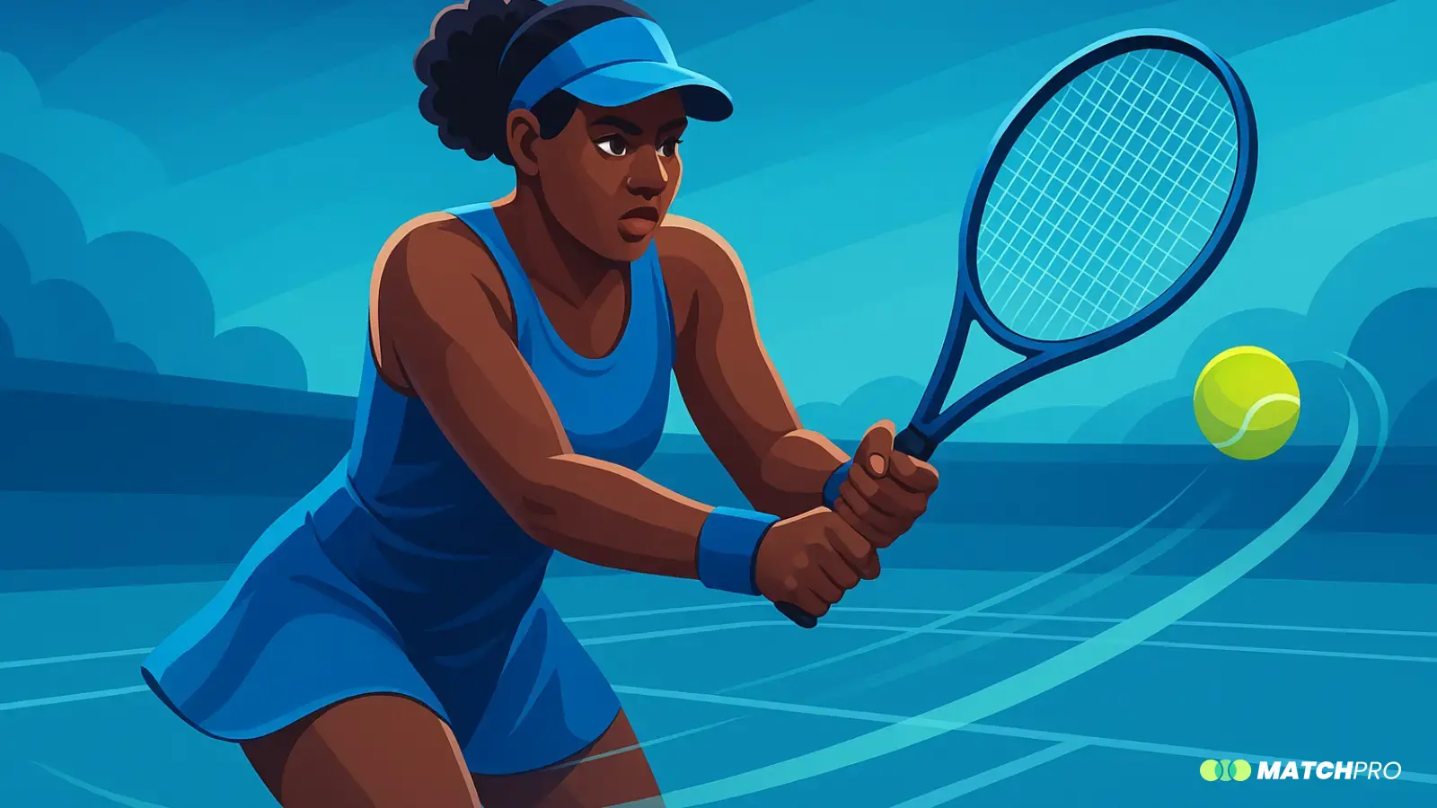 Ilustración vectorial sin texto sobre Técnica para Zurdos: Domina el Revés.