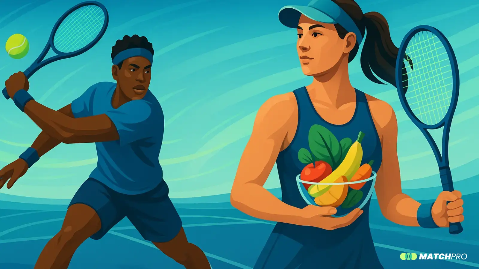 Nutrición adecuada para recuperación en tenis