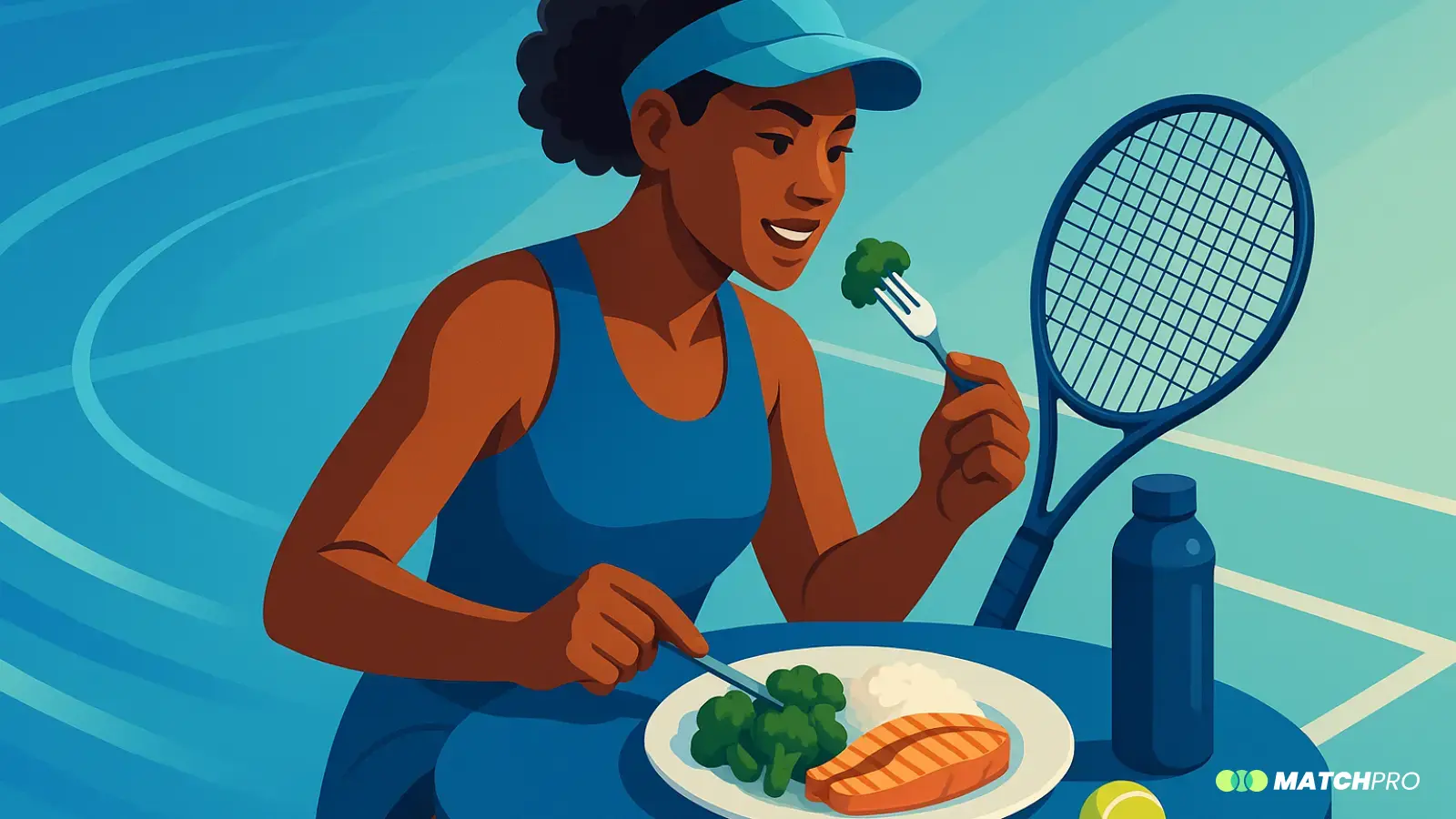Cenas óptimas para la recuperación post-tenis